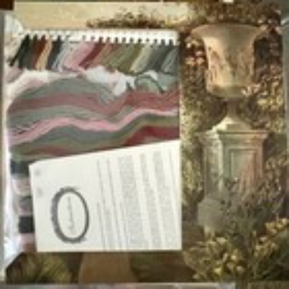 VINTAGE 1992 NEW Elizabeth Bradley Needlepoint Kit The Botanical Garden Cyclamen - Picture 8 of 10